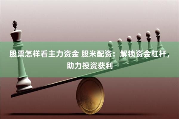股票怎样看主力资金 股米配资：解锁资金杠杆，助力投资获利